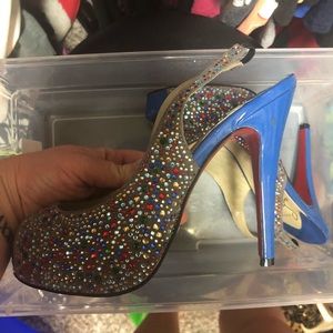 Christian Louboutin sling back shoes